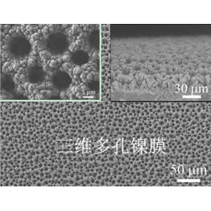 电沉积法(Electrodeposition)制备三维多孔镍 (Ni)和三维多孔铜(Cu)