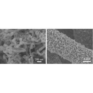 碳布负载碳纳米管/氧化铁核壳阵列